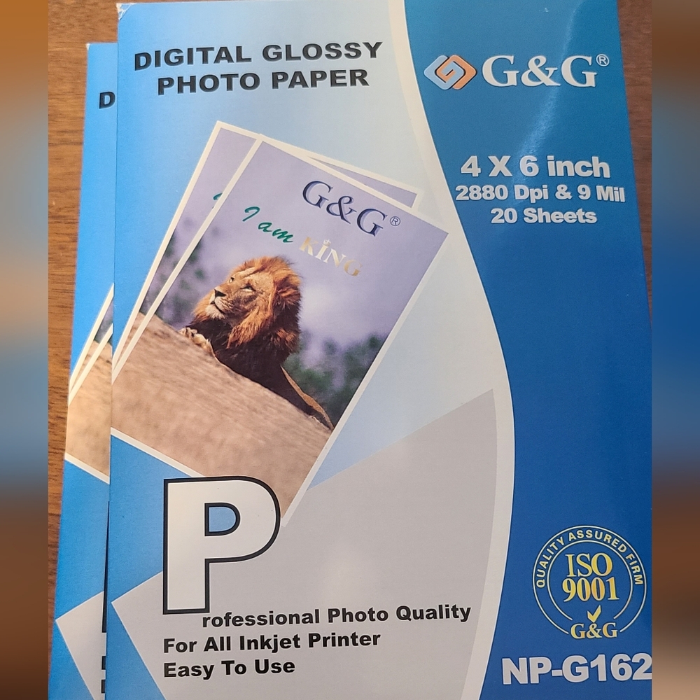 4 packs 4x6 photo paper